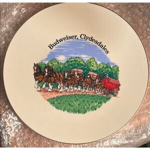 VINTAGE Collector’s Plate featuring Budweiser Clydesdales Horses - NM